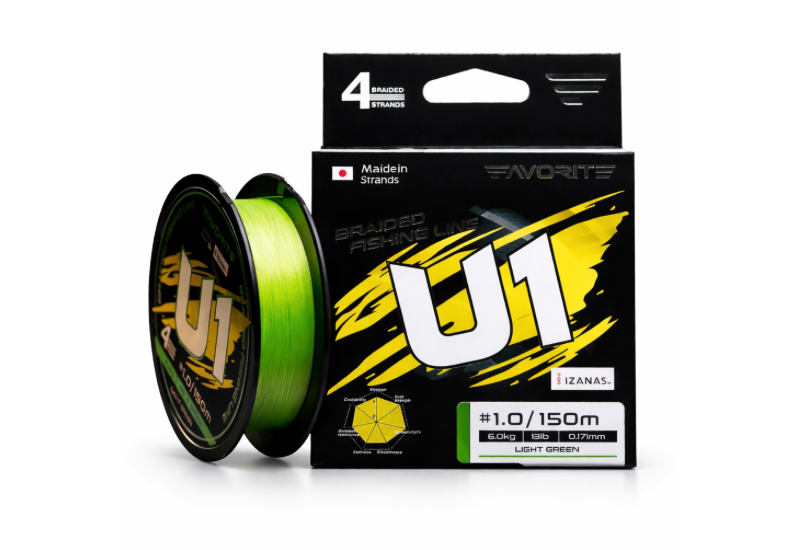 FAVORITE  Fishing U1 PE x4 Light/Green