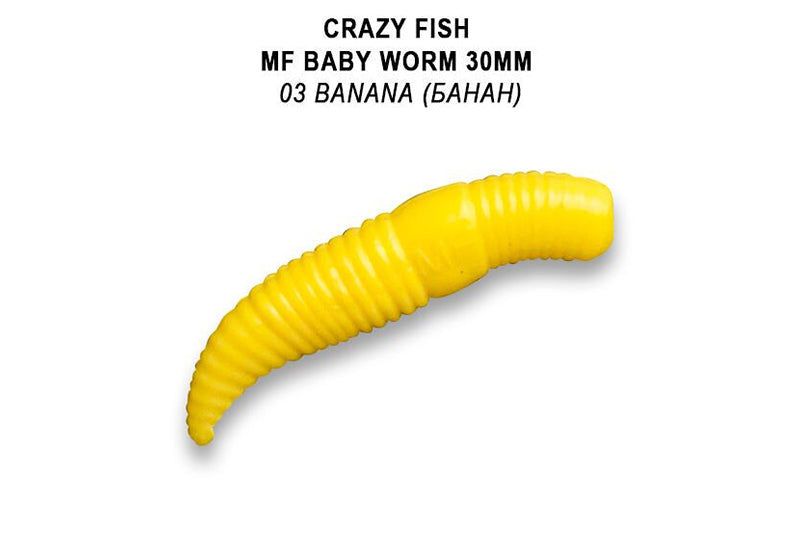 CRAZY FISH Baby Worm 3cm, tonuci