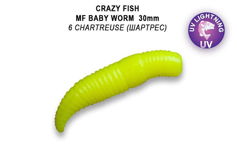 CRAZY FISH Baby Worm 3cm, plivajuci